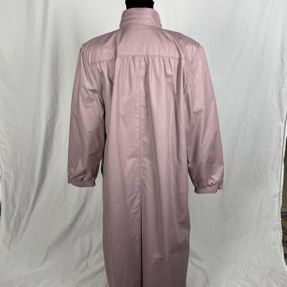 London Fog Lavender Trench Coat - Women’s 14 Regular - Picture 5 of 8